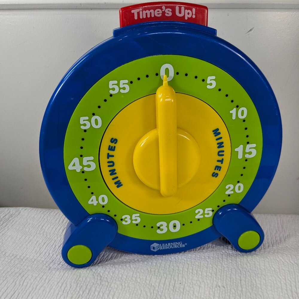 Learning Resources Jumbo‎ Timer 60 Second BigTime Big Time blue kids clock toy